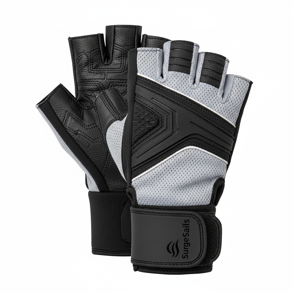 SurgeSails Pro Sailing Gloves with reinforced palm grip